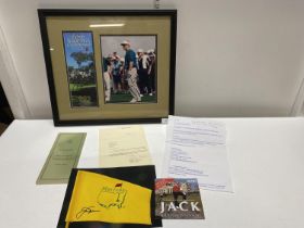 A selection of signed Jack Nicolaus signed ephemera