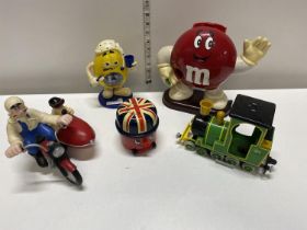 A selection of collectible vintage figures