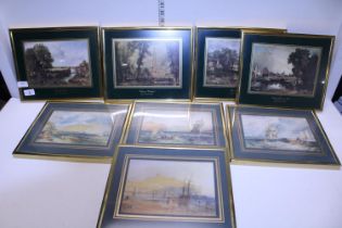 A job lot of framed classical prints, shipping unavailable