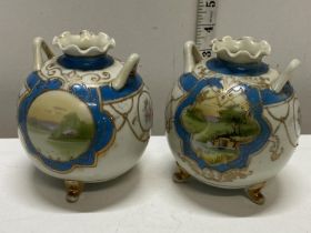 Two antique Noritake vases