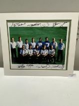 A signed photograph of the 1995 European Ryder cup winning team