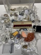 A job lot of assorted costume jewellery