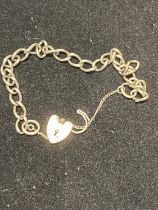 A hallmarked silver bracelet