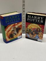 Two first edition Harry Potter books