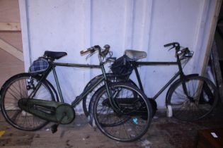 Two vintage push bikes for restoration, shipping unavailable