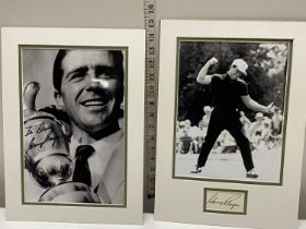 Two signed Gary Player photographs