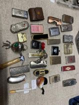 A job lot of assorted collectable lighters