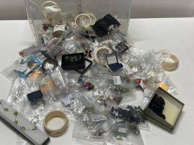 A large job lot of assorted costume jewellery