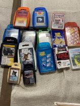 A box full of assorted Top Trumps playing cards