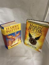 Two first edition Harry potter books