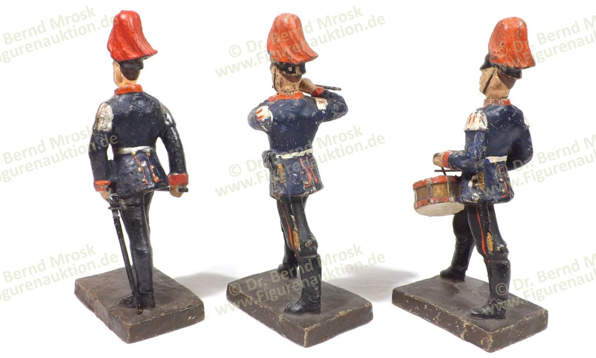 German military, Lineol, composition figures, 14 cm size, made in Germany probably before 1915, rare - Bild 2 aus 2