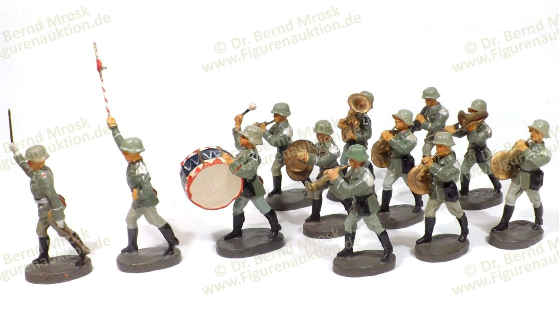 German military, Elastolin, composition figures, 7-7,5 cm size, made in Germany about 1938