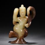 A Chinese Carved Jade Dancing Figure