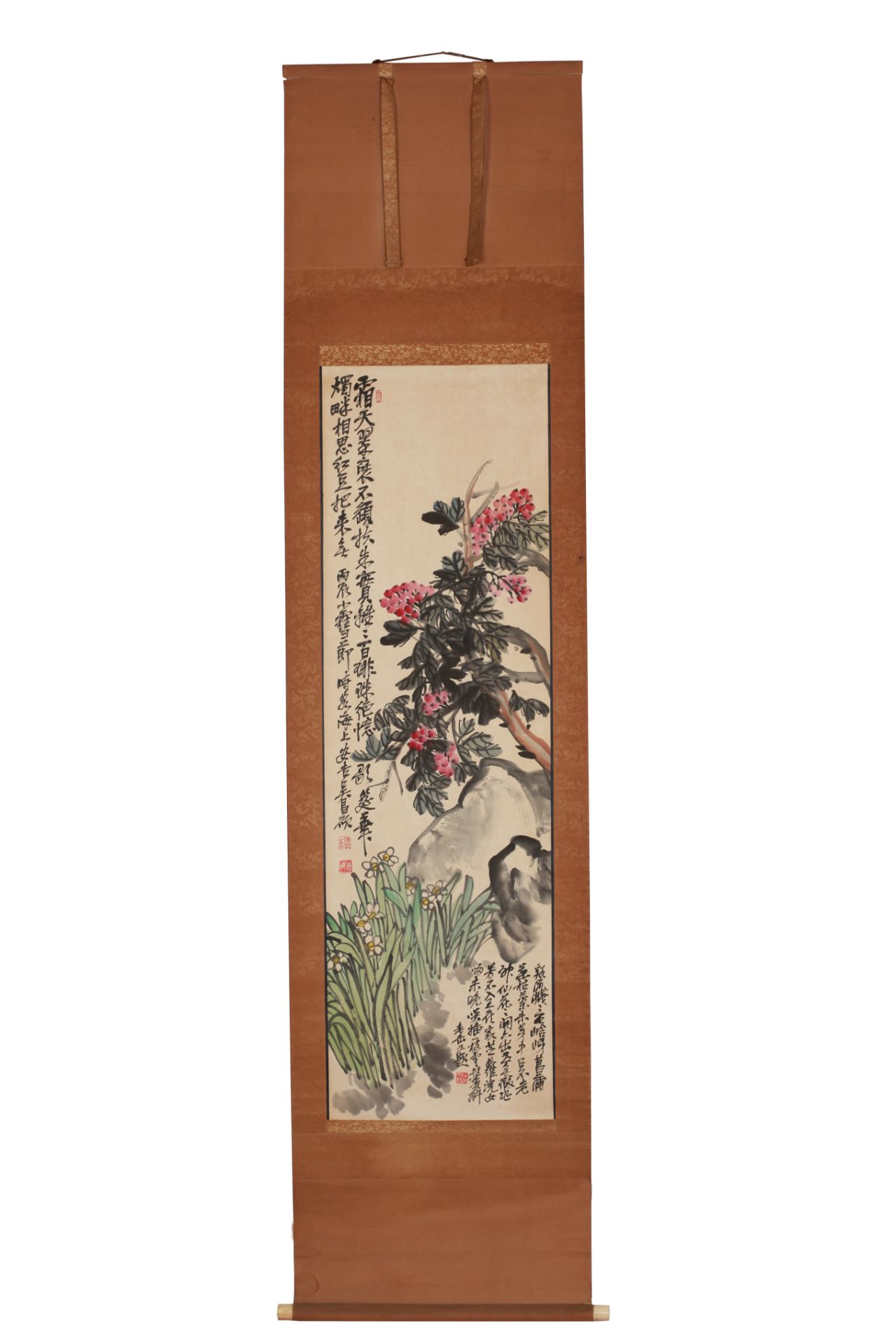 A Chinese Scroll Painting By Wu Changshuo - Image 3 of 10