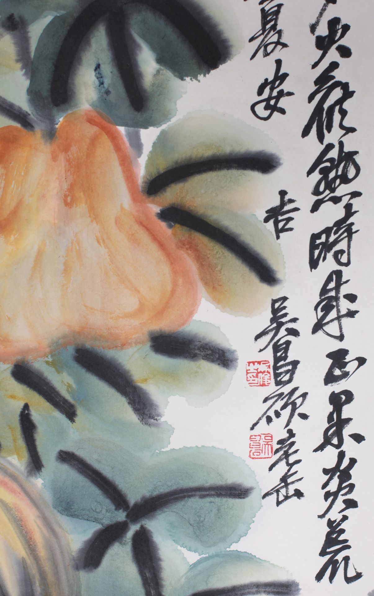 A Chinese Scroll Painting By Wu Changshuo - Image 7 of 13
