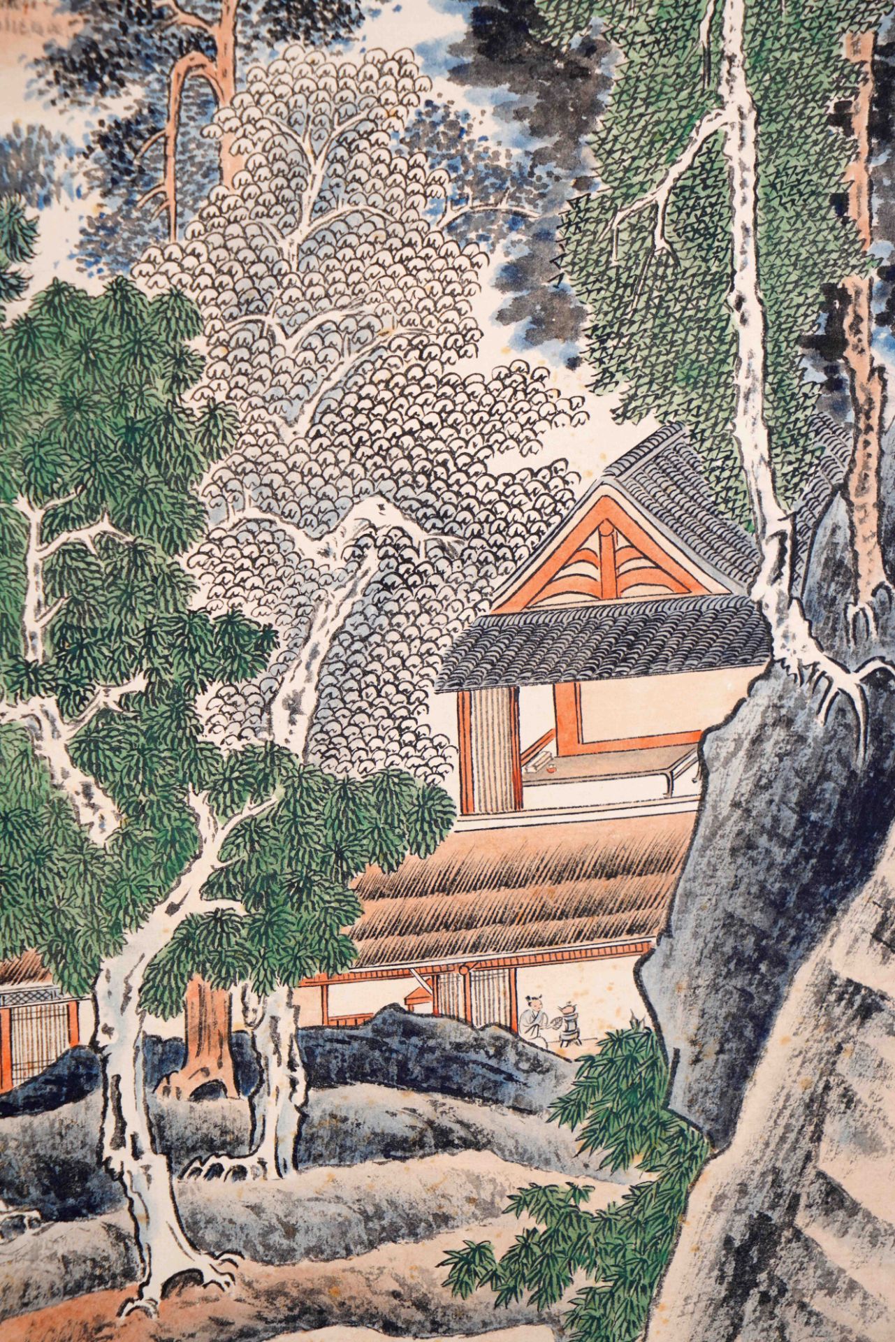 A Chinese Frame Painting By Zhang Daqian - Image 6 of 9