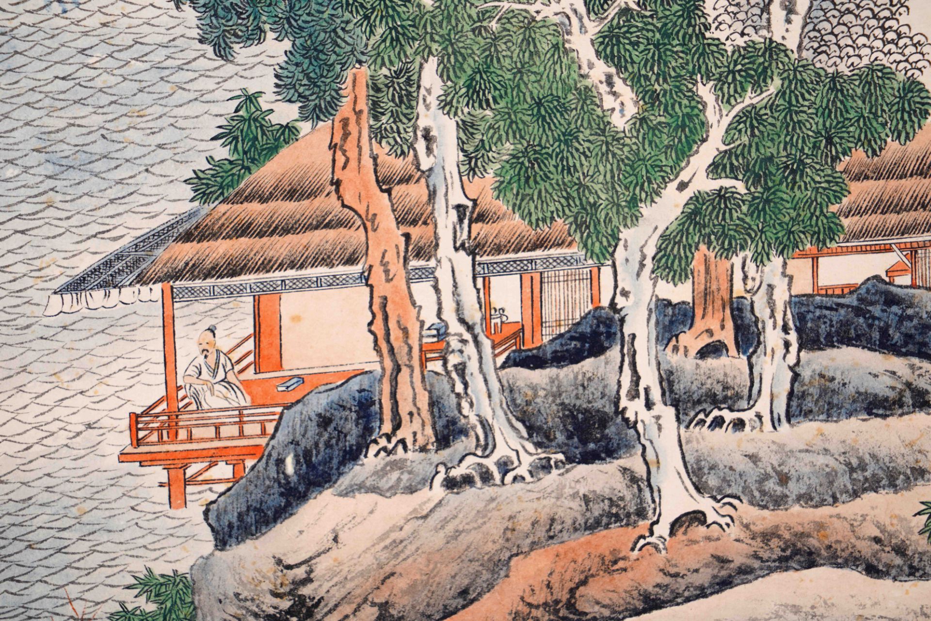 A Chinese Frame Painting By Zhang Daqian - Image 7 of 9
