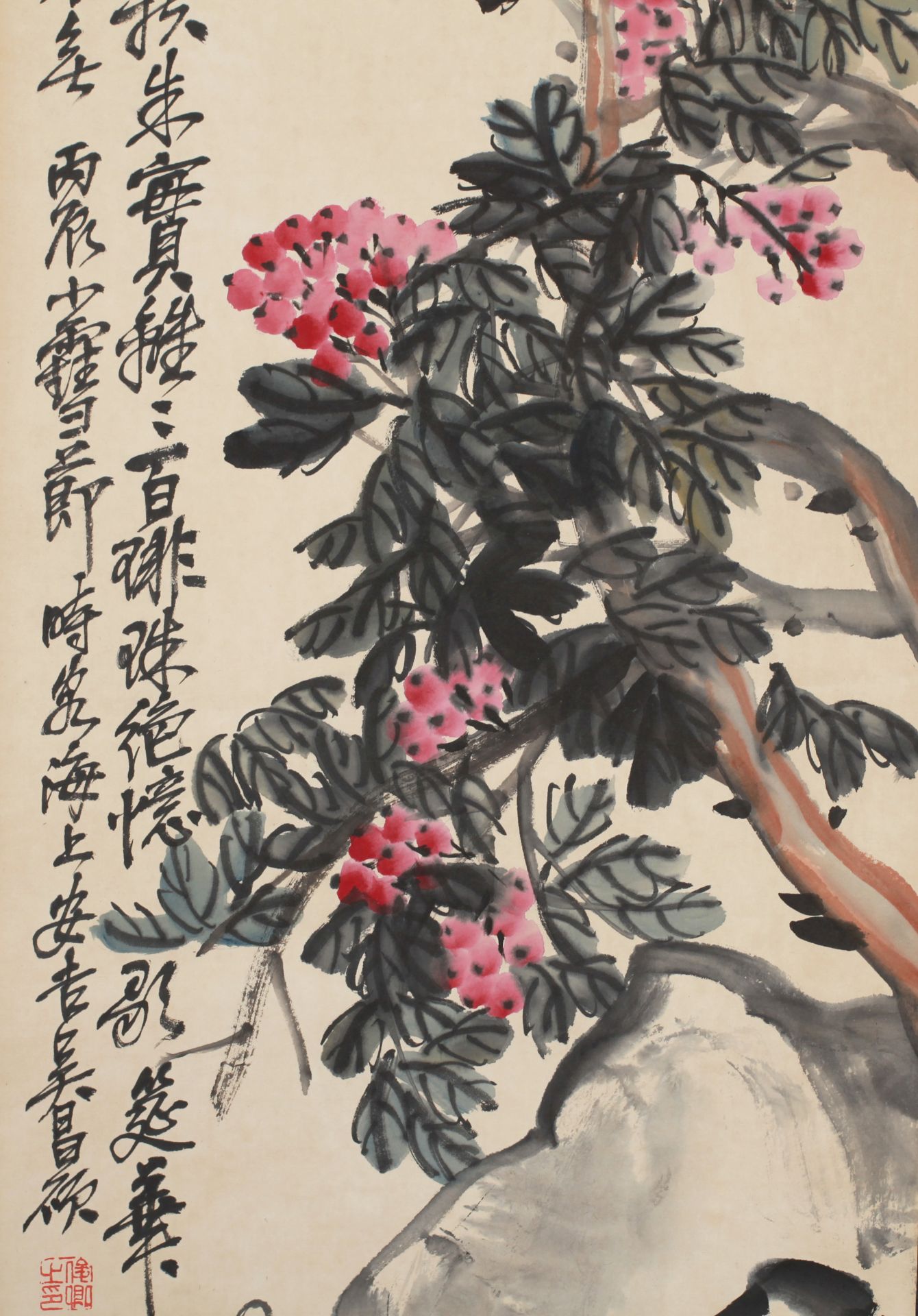 A Chinese Scroll Painting By Wu Changshuo - Image 6 of 10