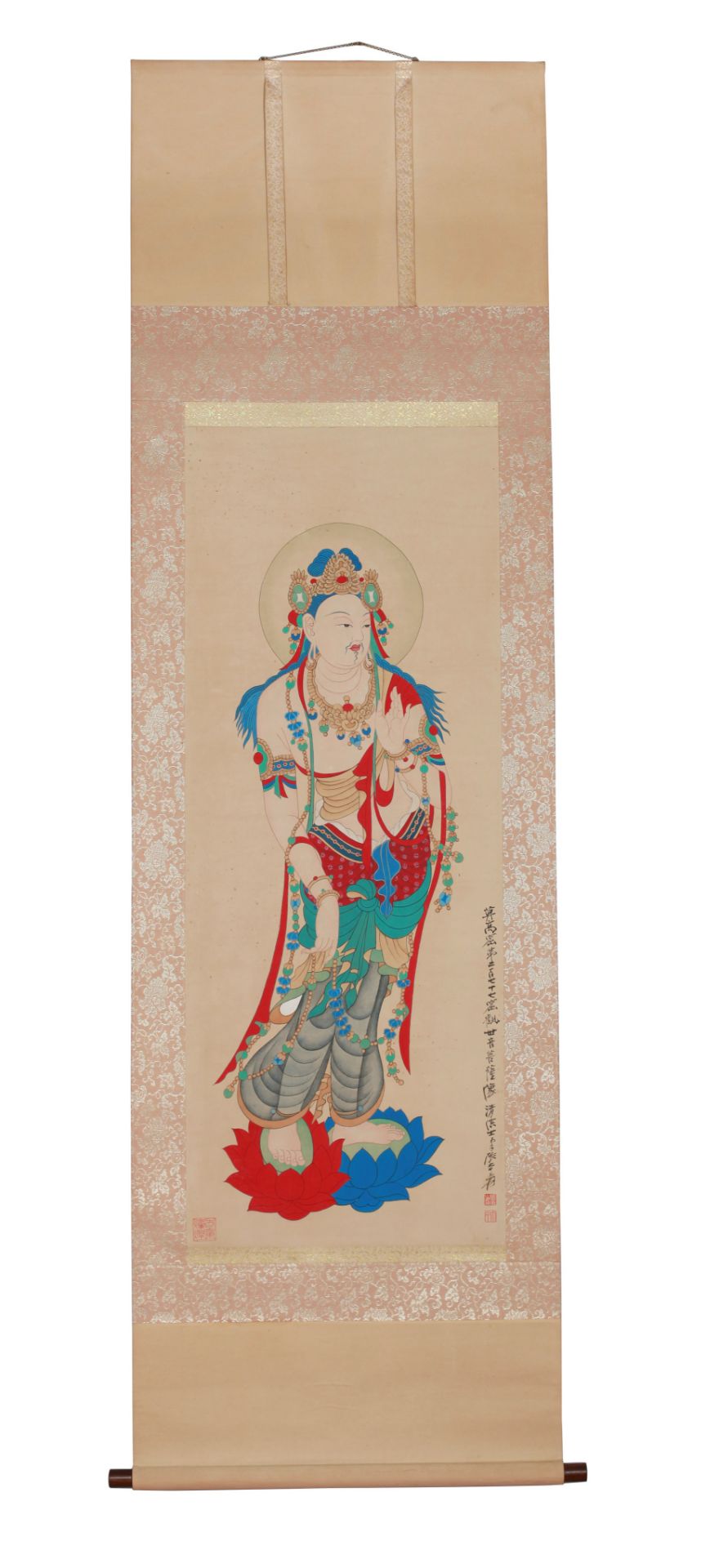 A Chinese Scroll Painting By Zhang Daqian - Image 3 of 13