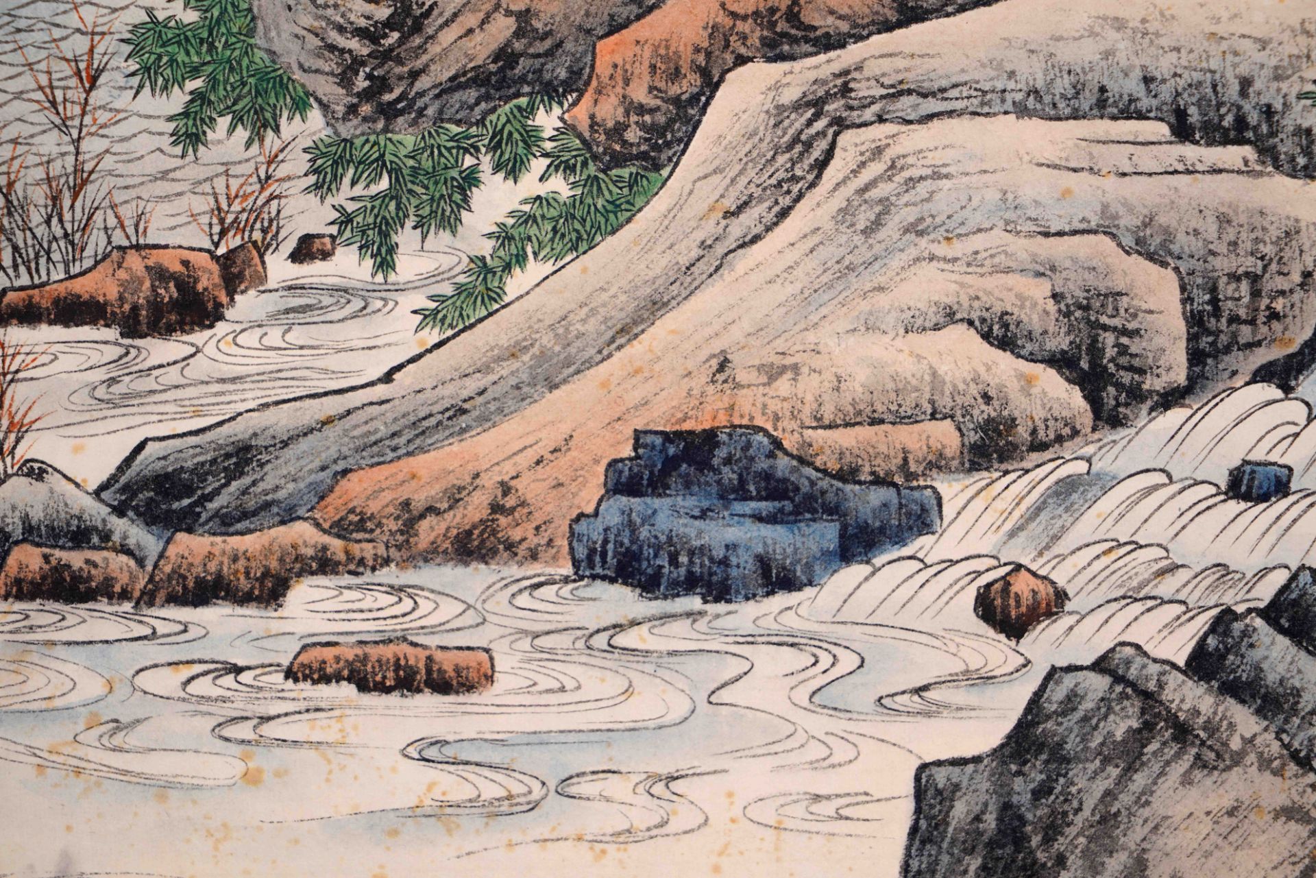 A Chinese Frame Painting By Zhang Daqian - Image 8 of 9