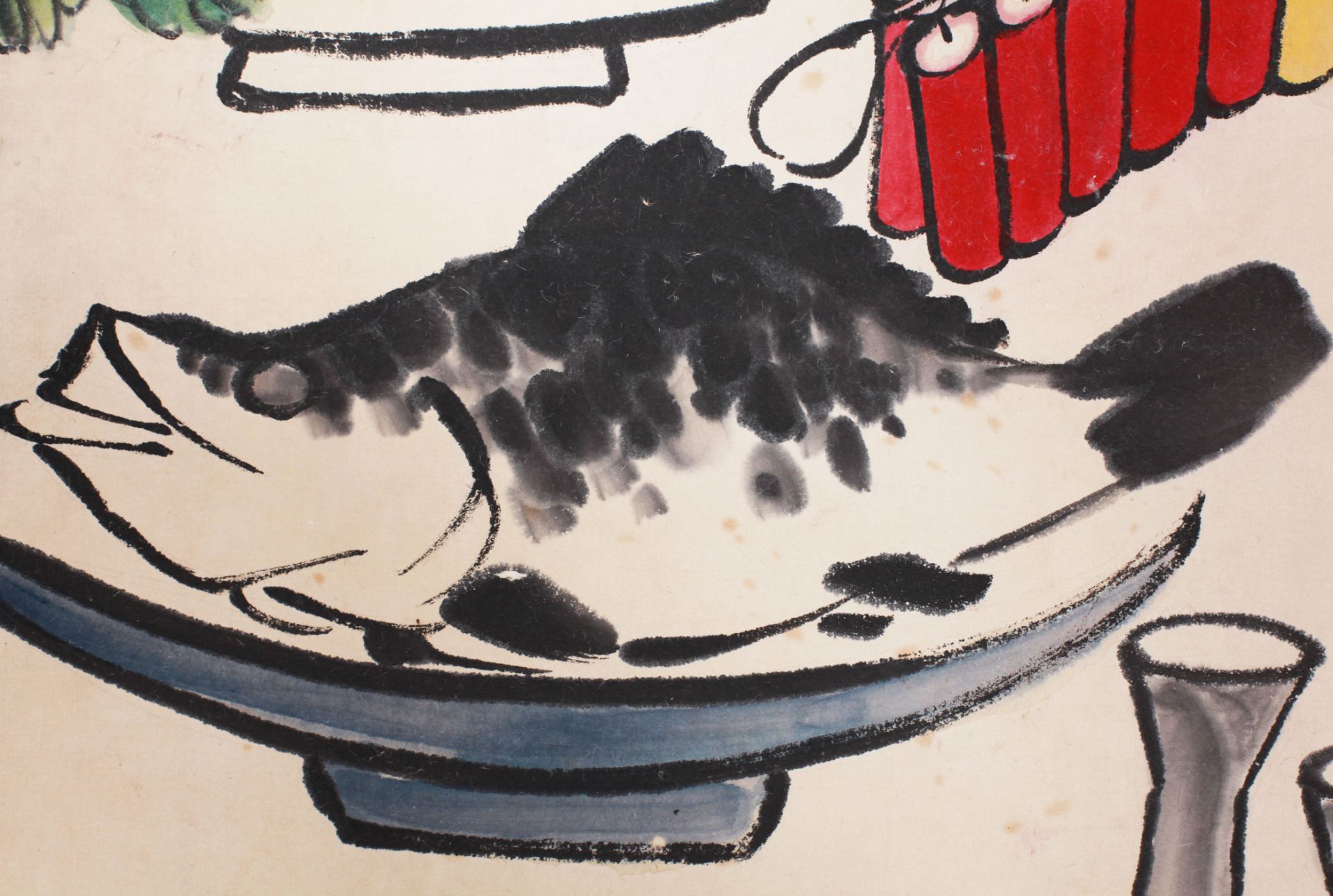 A Chinese Scroll Painting By Qi Baishi - Image 9 of 14