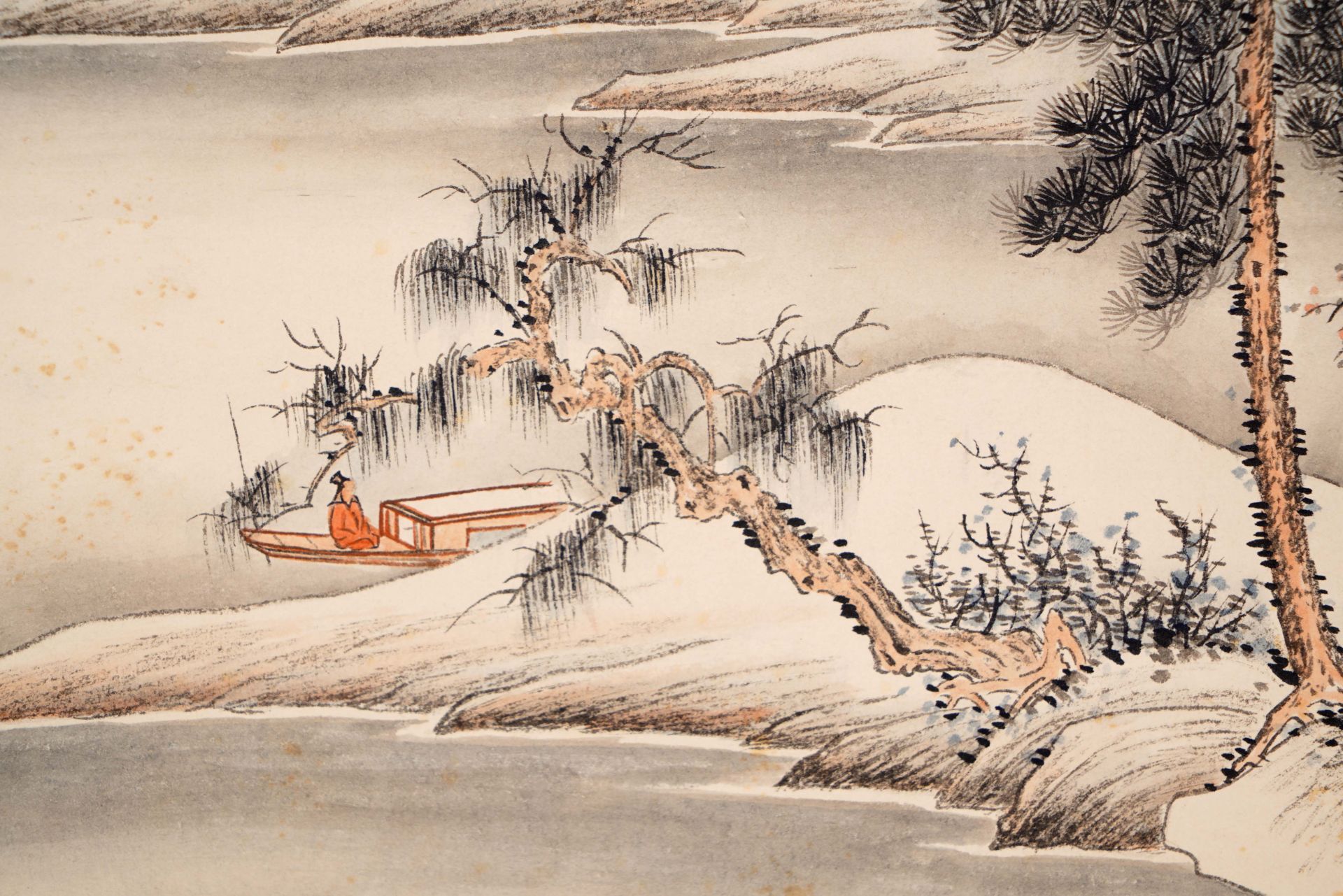 A Chinese Scroll Painting By Zhang Daqian - Image 8 of 11