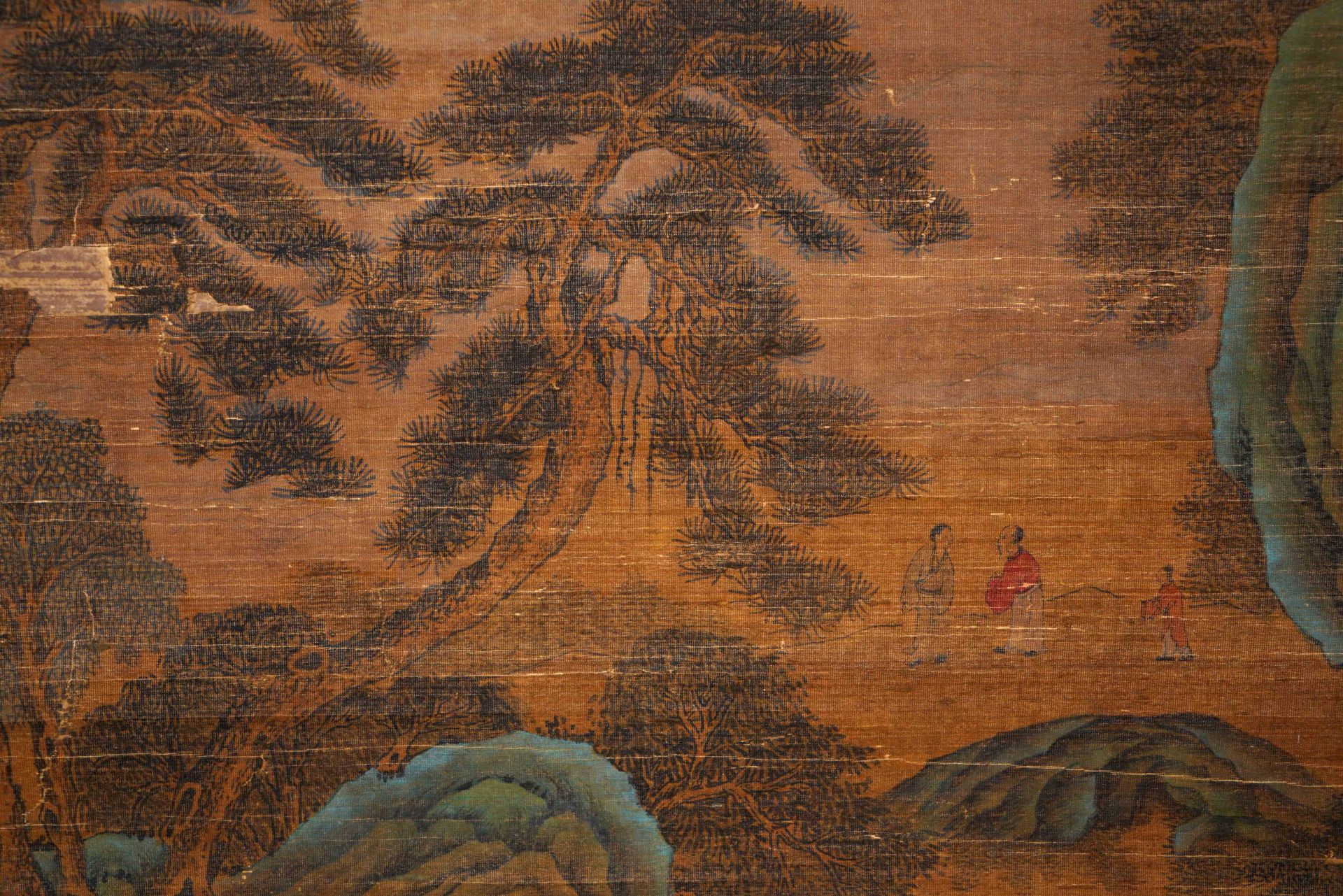 A Chinese Scroll Painting By Song Huizong - Image 9 of 13