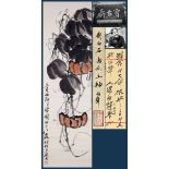 A Chinese Scroll Painting By Qi Baishi