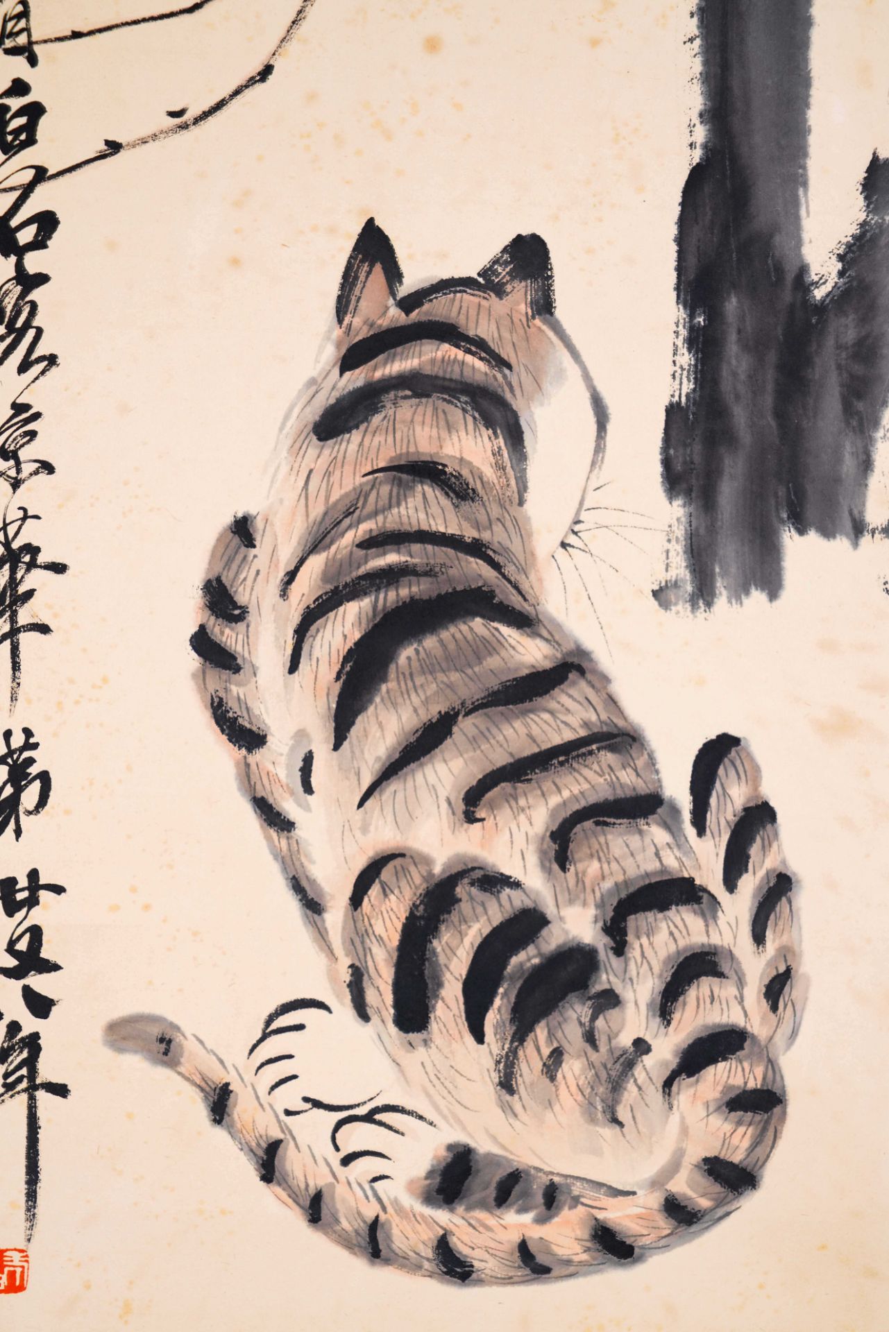 A Chinese Scroll Painting By Qi Baishi - Image 5 of 7