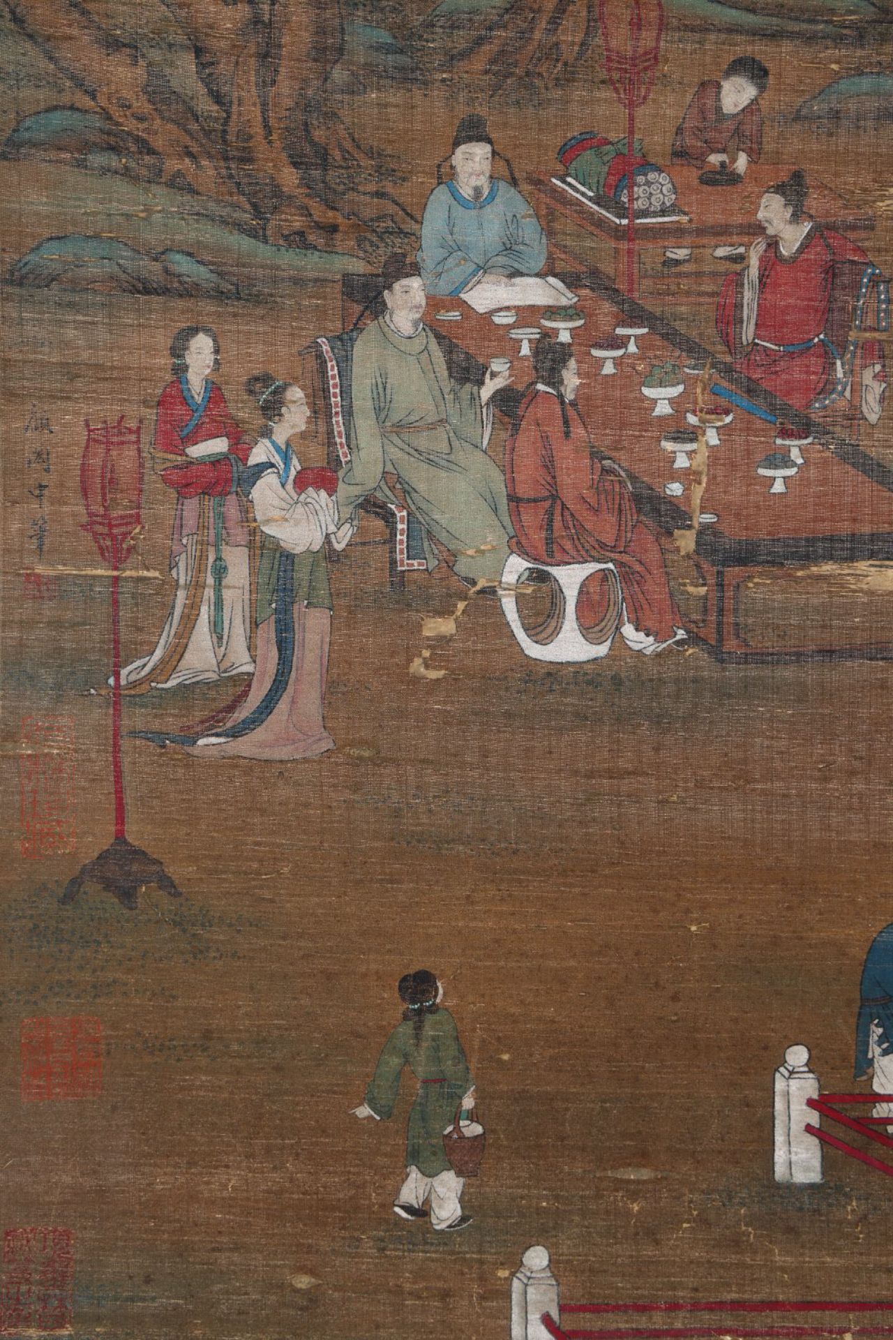 A Chinese Scroll Painting By Gu Hongzhong - Image 6 of 10