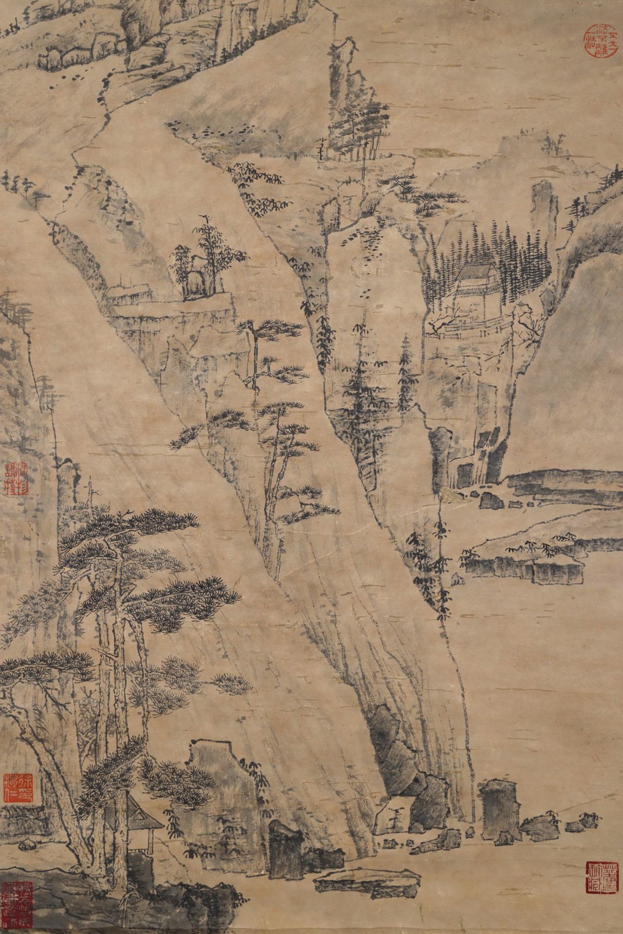 A Chinese Scroll Painting By Ni Zan - Image 3 of 10
