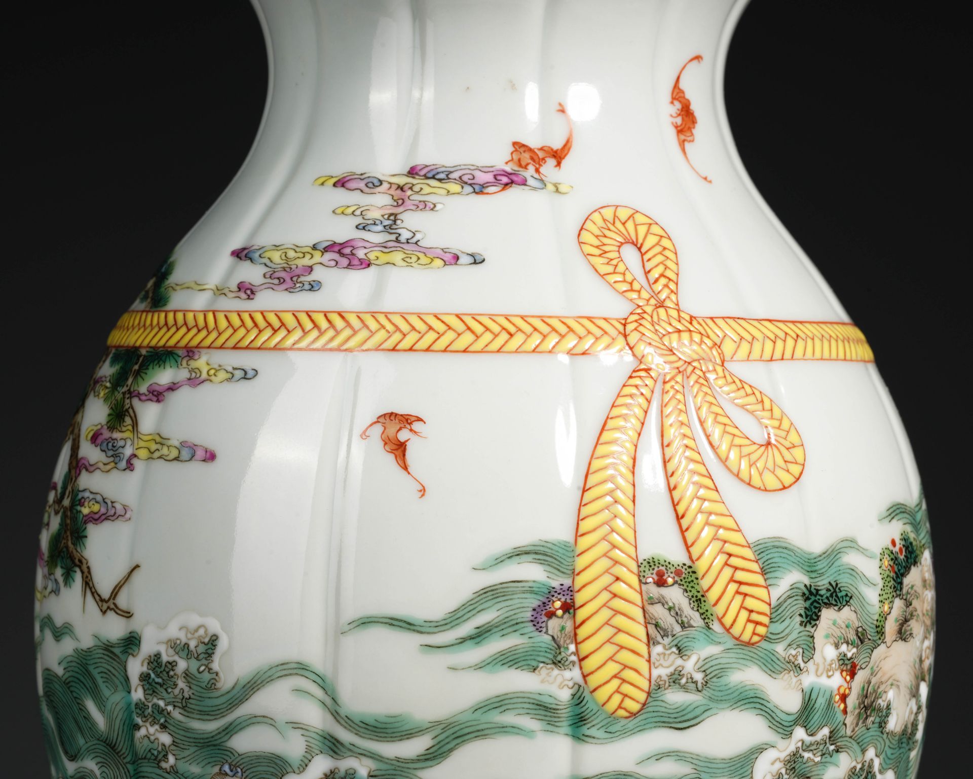A Chinese Famille Rose Figural Story Vase - Image 4 of 12