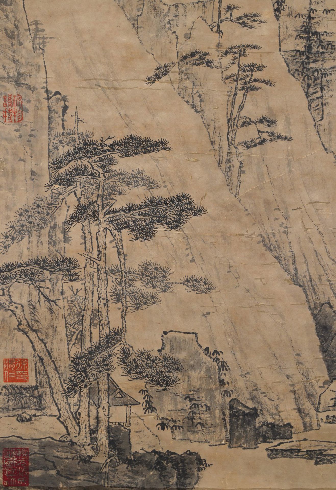 A Chinese Scroll Painting By Ni Zan - Image 7 of 10