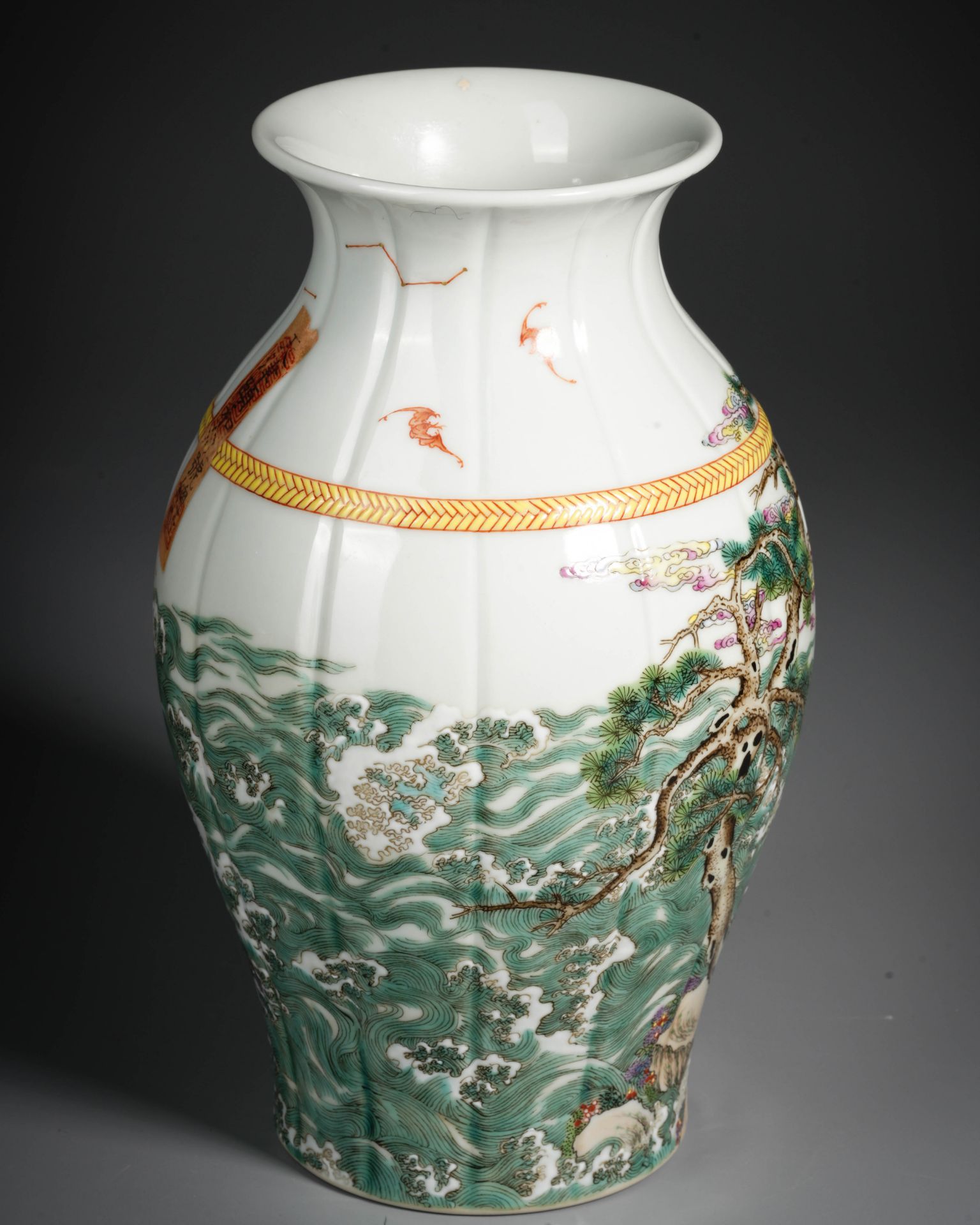 A Chinese Famille Rose Figural Story Vase - Image 7 of 12