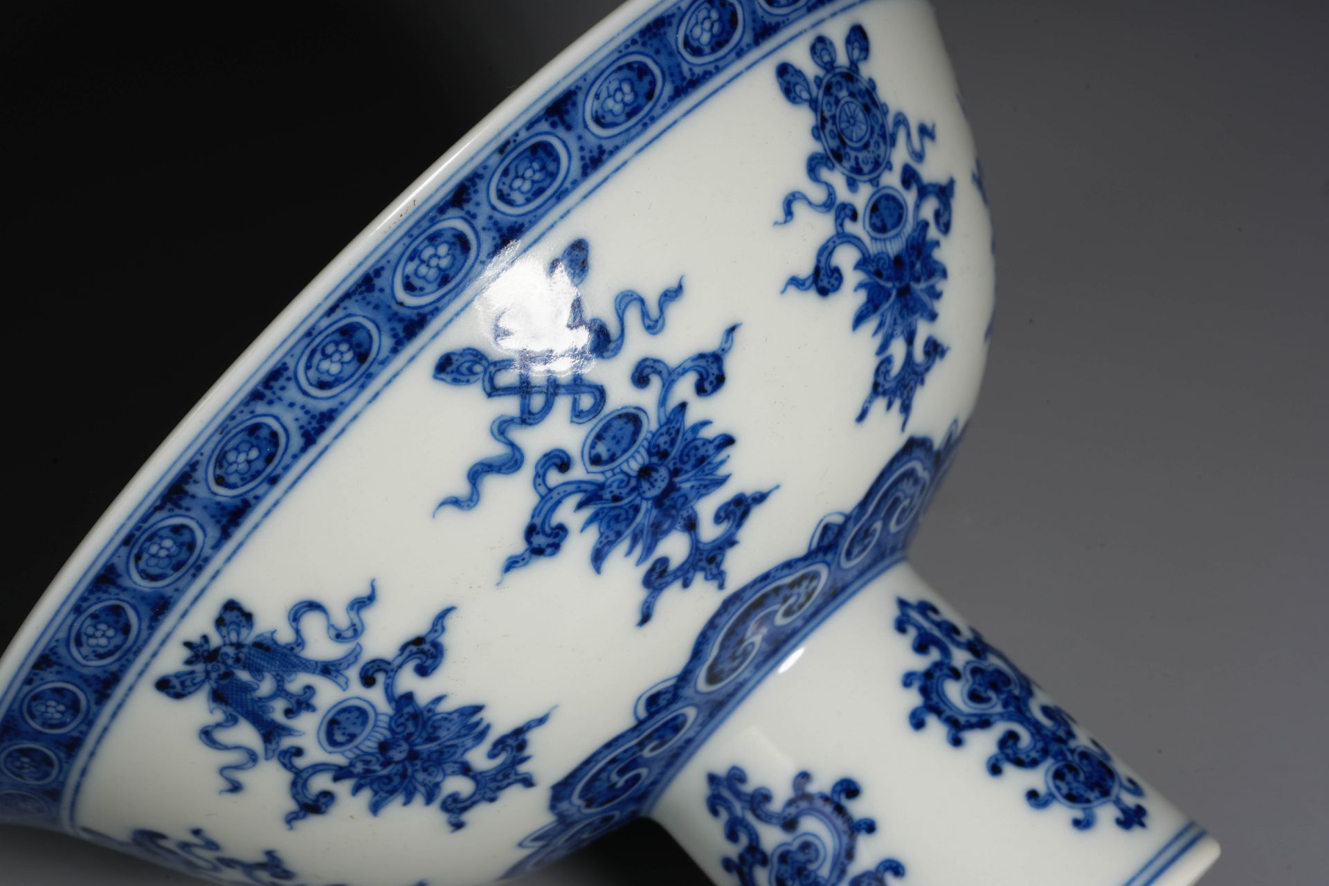 A Chinese Blue and White Cream Bowl - Image 8 of 10