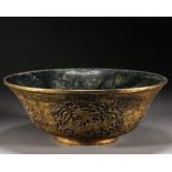 A Chinese Carved Jade Bowl