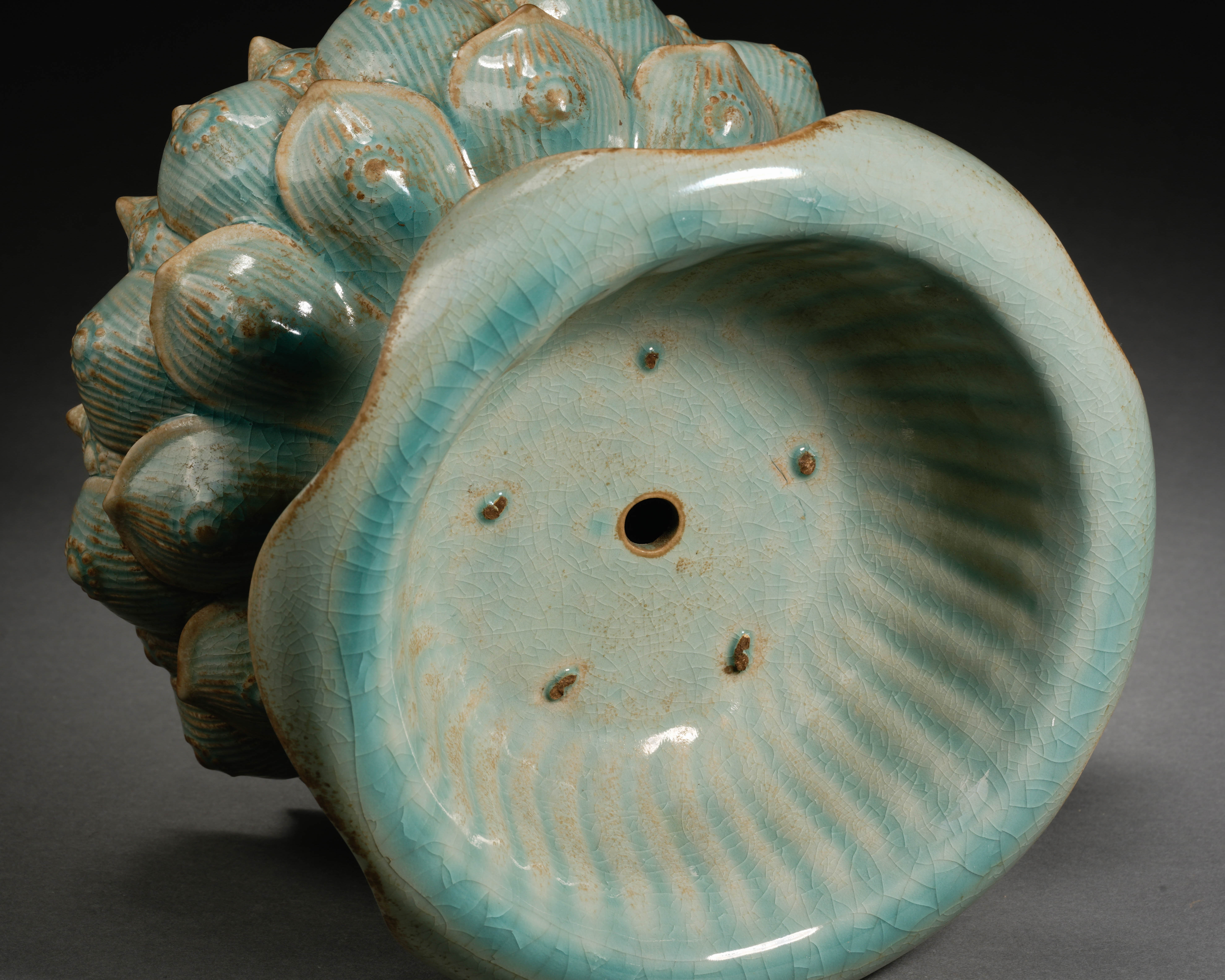 A Chinese Ru-ware Mythical Beast Incense Burner - Image 12 of 13