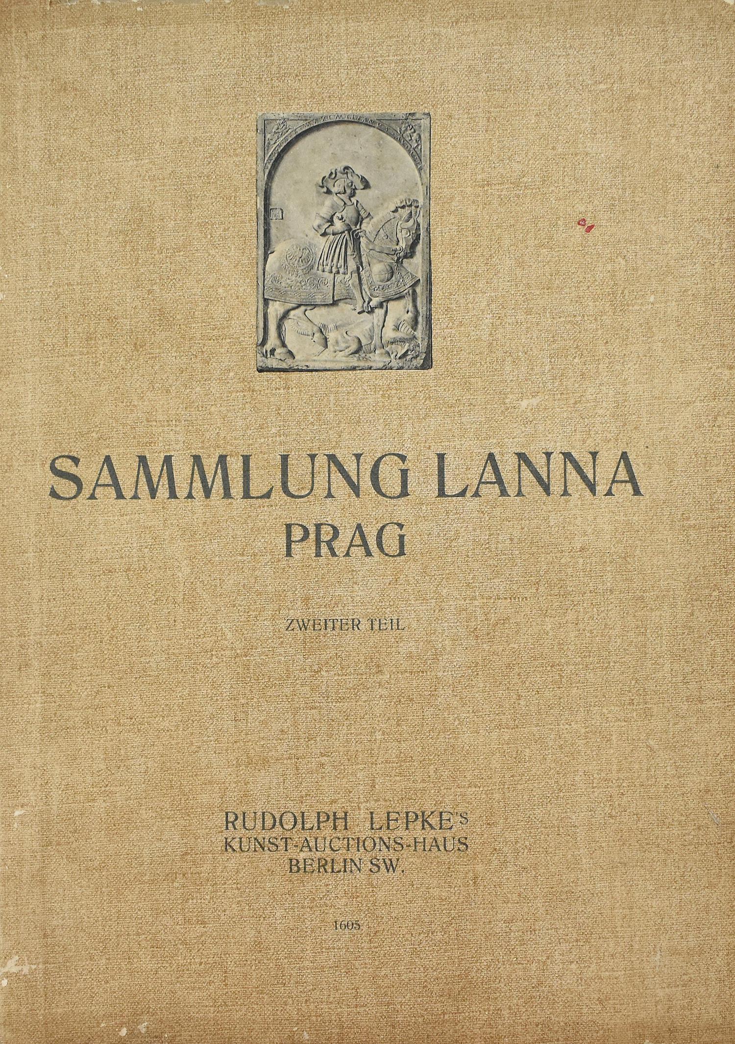 Lepke Berlin 1911. Sammlung des Freiherrn Adalbert von Lanna Prag.