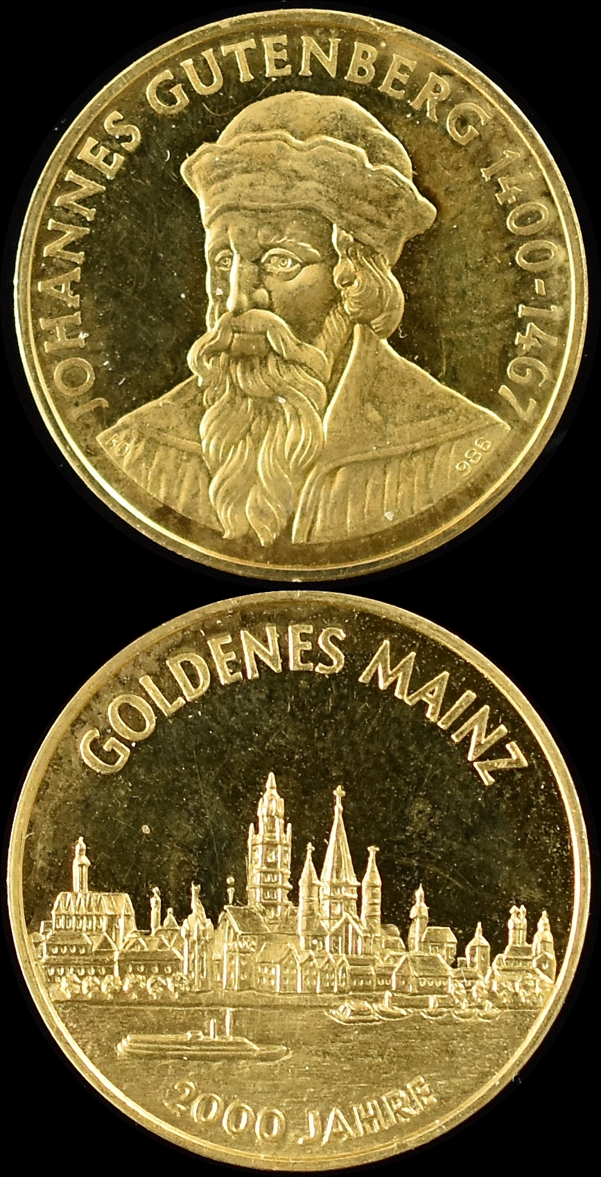 Goldmedaille: Goldenes Mainz 2000 Jahre