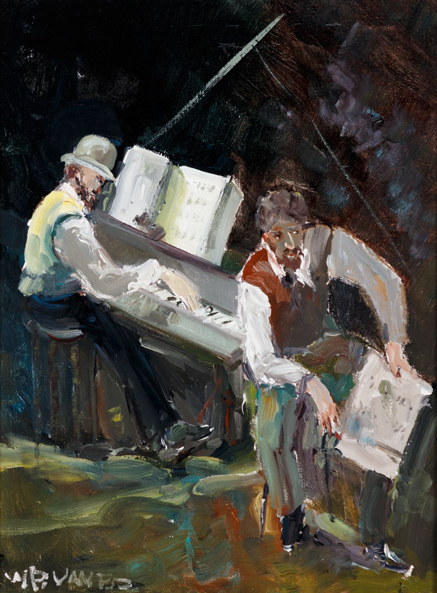 Walter Prescher van Ed. 1916 Dresden - 1988 Ottendorf-Okrilla. War Schüler von Oskar Kokoschka.