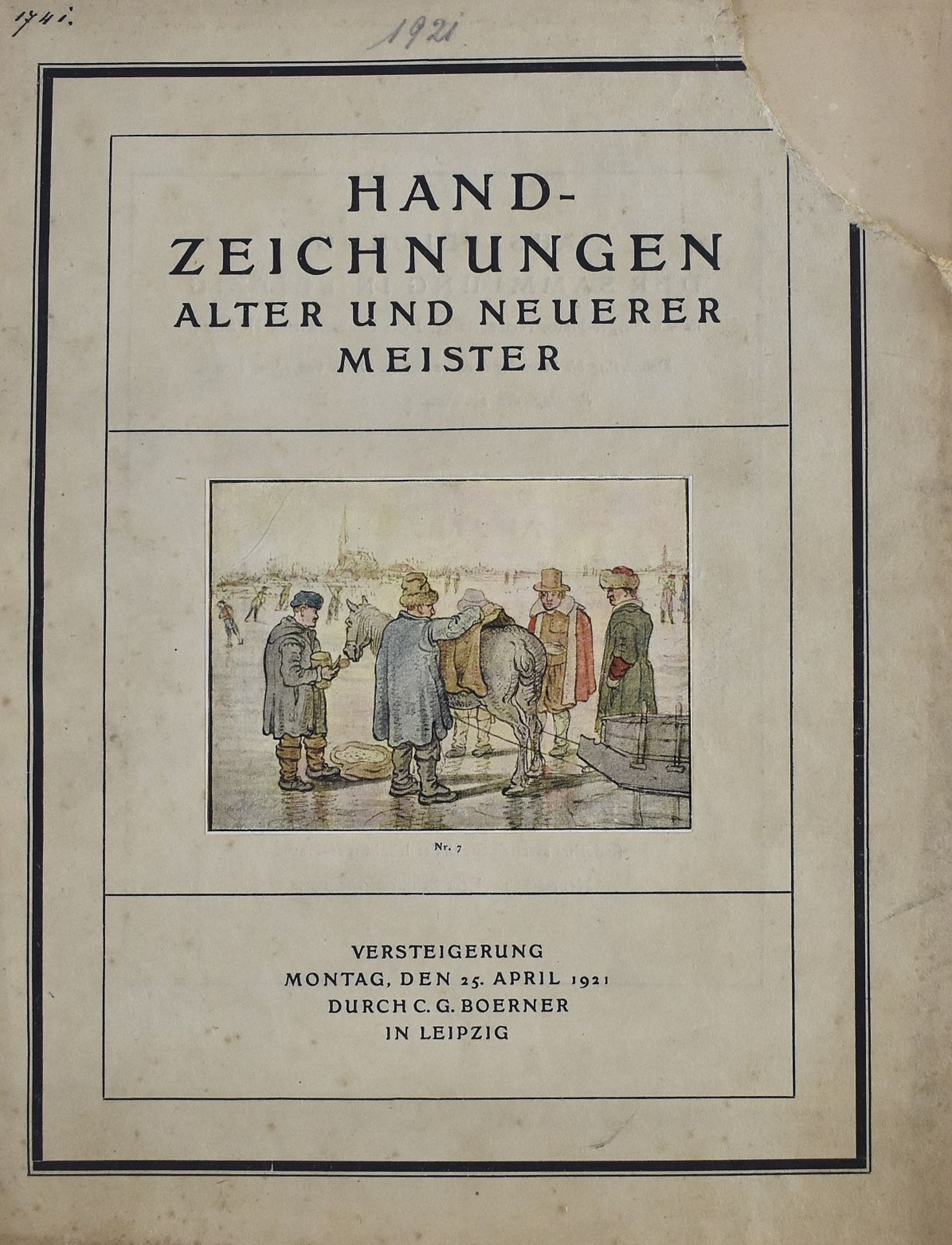 Boerner Leipzig 1921. Handzeichnungen Alter und Neuerer Meister