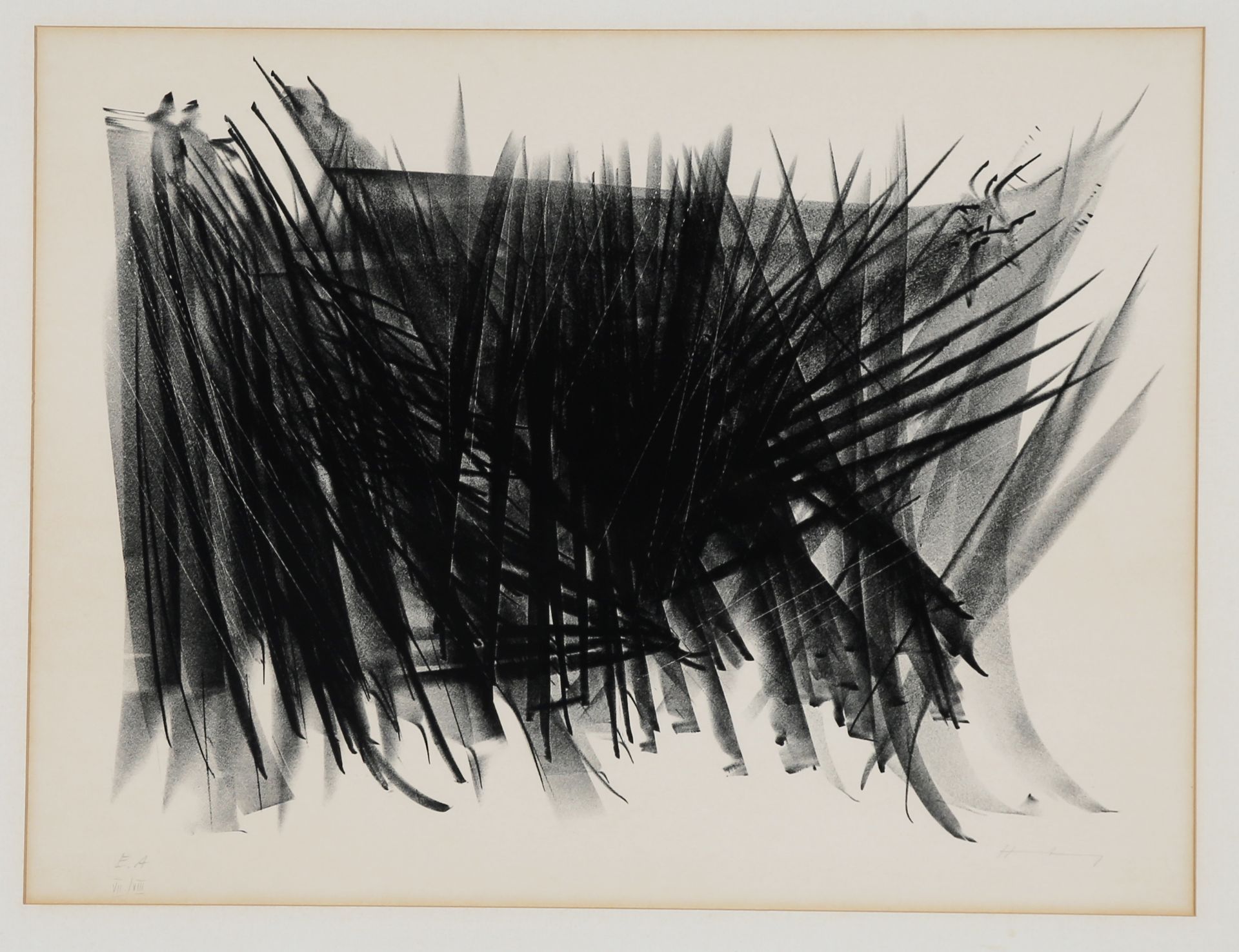 Hans Hartung. 1904 Leipzig - 1989 Antibes. Einer der Wegbereiter des Informel.