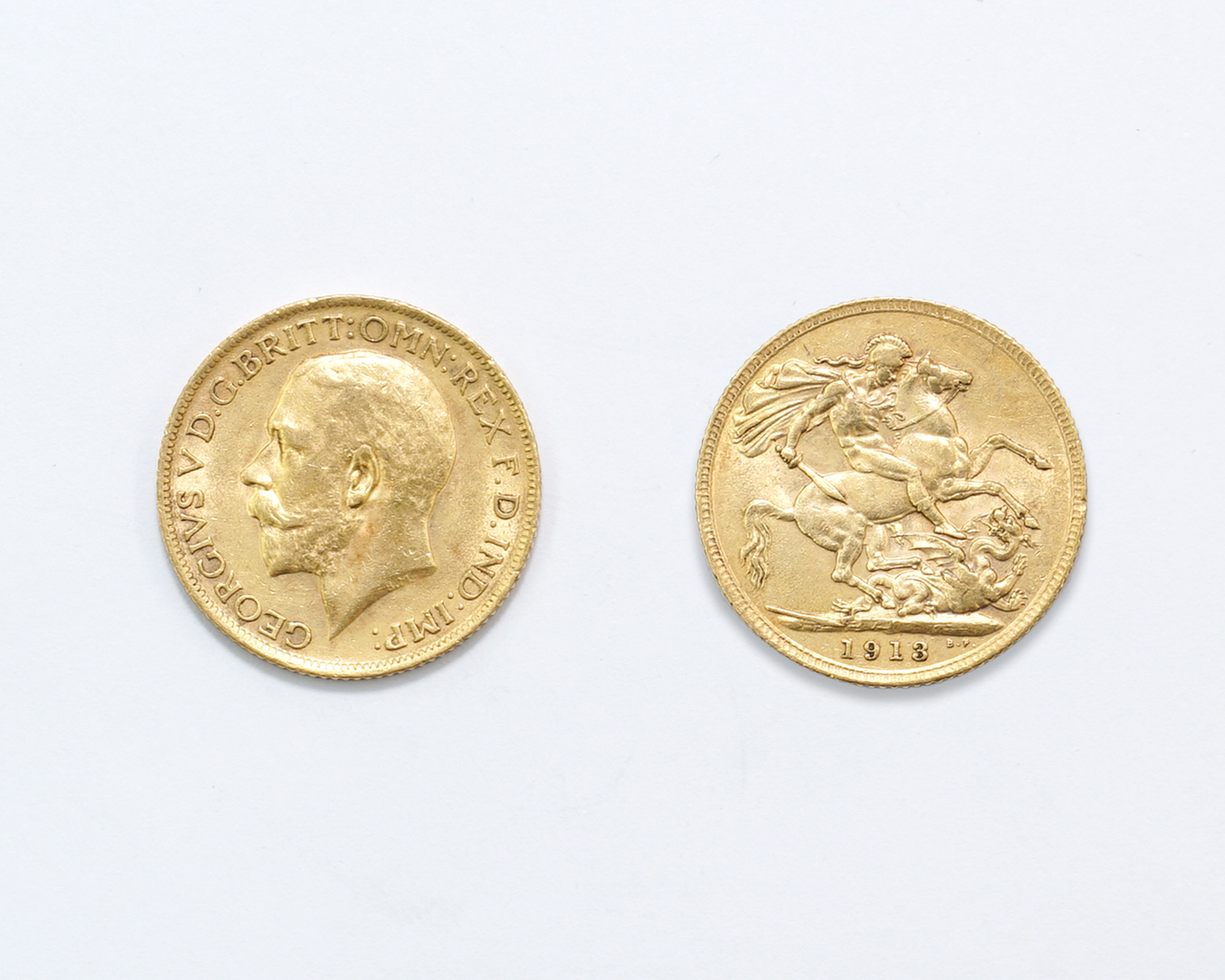 Goldmünze Sovereign Großbritannien 1913