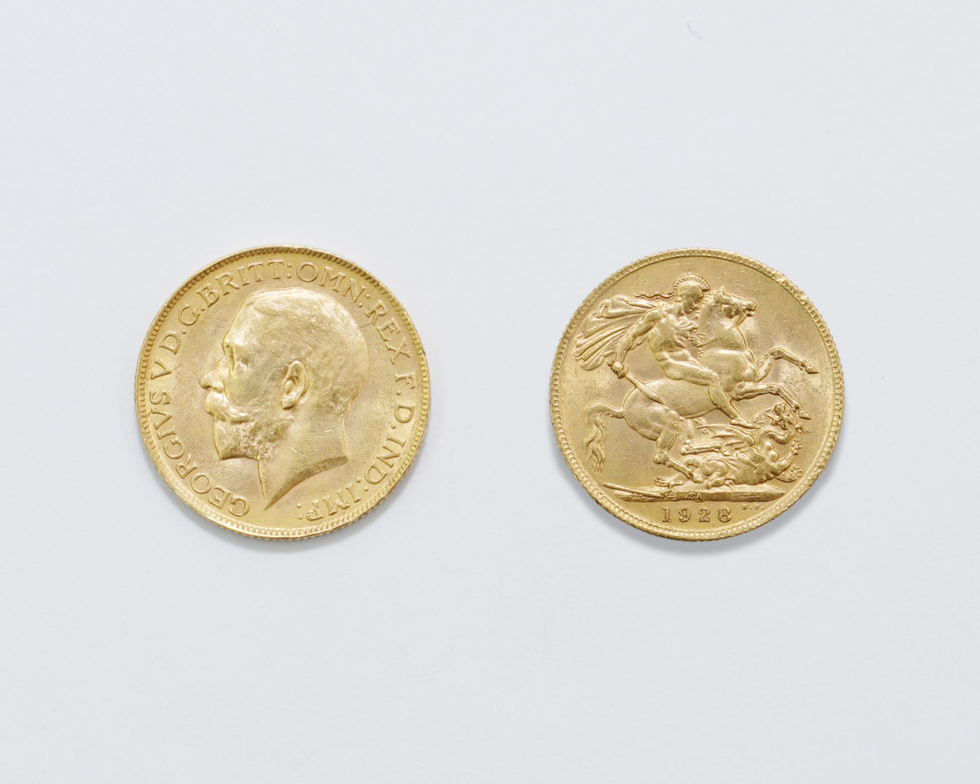 Goldmünze Sovereign Großbritannien 1928
