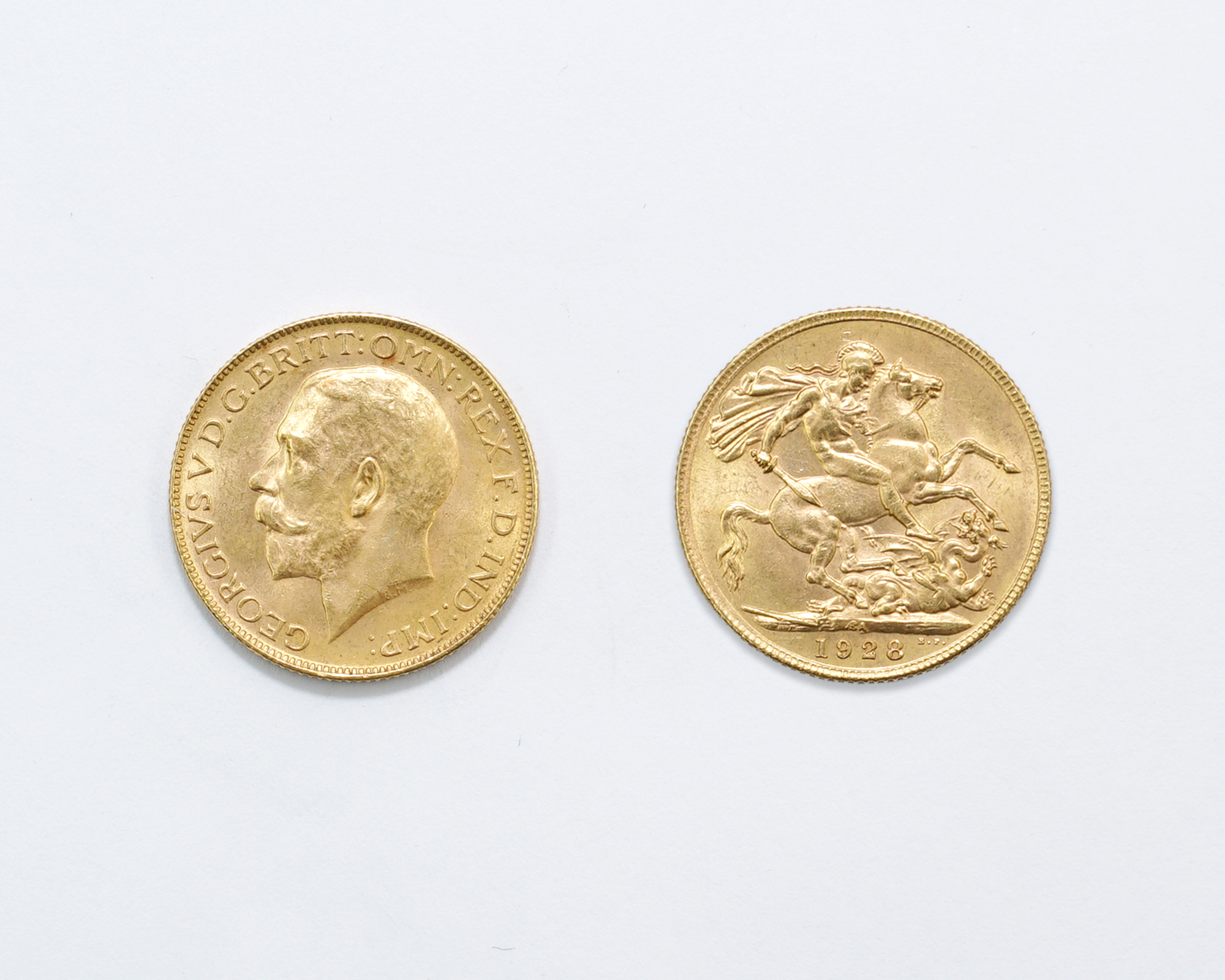 Goldmünze Sovereign Großbritannien 1928