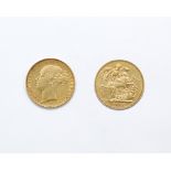 Goldmünze Sovereign Großbritannien 1885