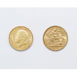 Goldmünze Sovereign Großbritannien 1929