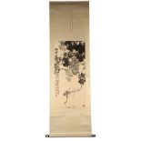 Rollbild. Zhang Zhiguang (geb. 1944). Weintrauben. 95 x 44 cm