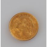 Goldmünze Schweiz. 10 Franken 1922 B