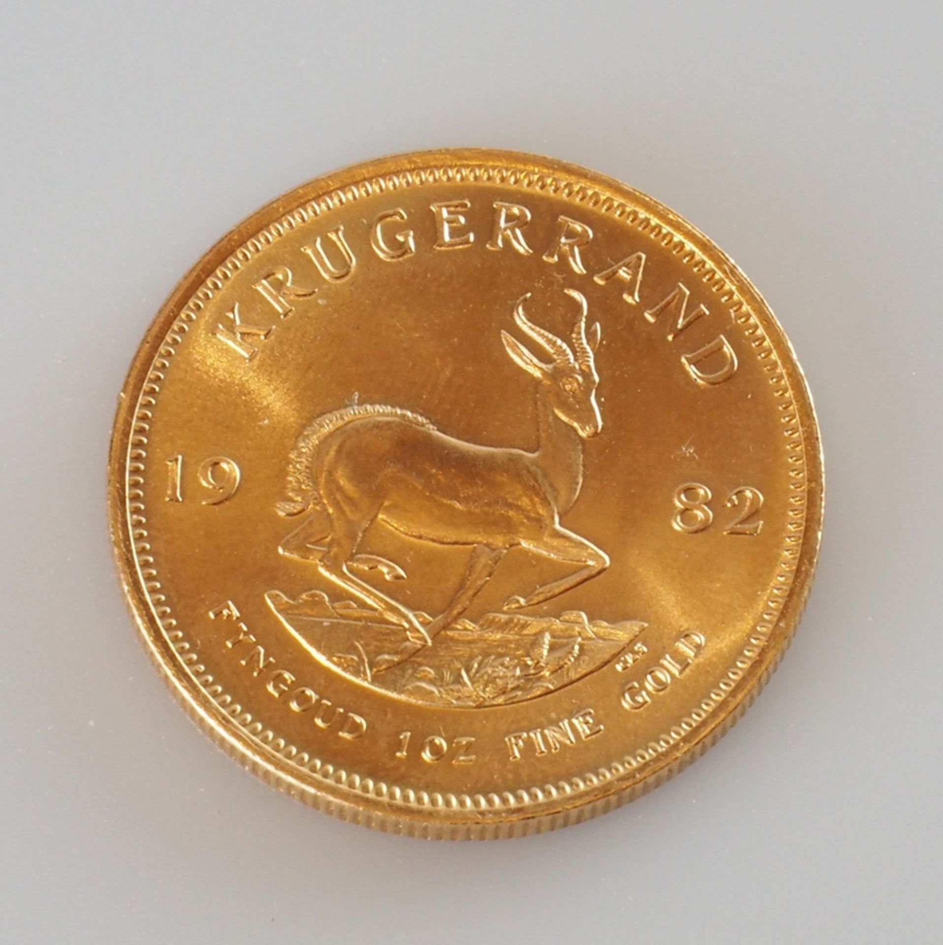 Goldmünze Südafrika.  Krügerrand. 1982 - Bild 2 aus 2